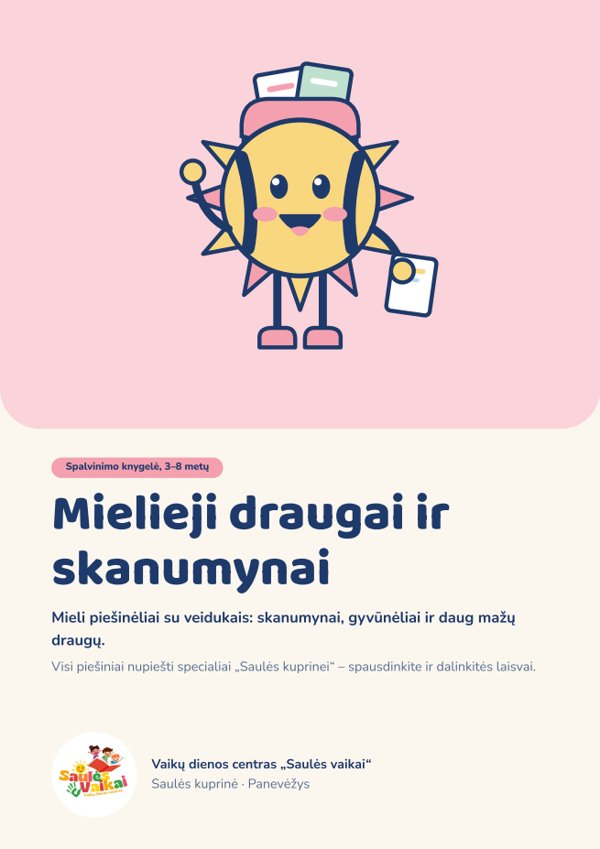 „Mielieji draugai ir skanumynai“ viršelis